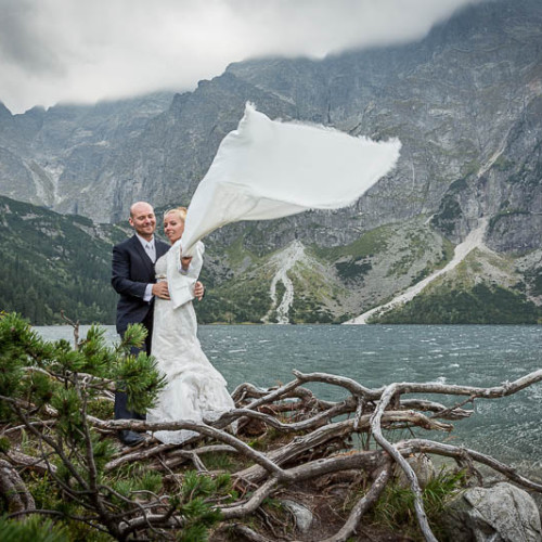 fotografia ślubna morskie oko