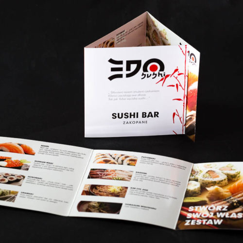 Projekt ulotki do sushi baru