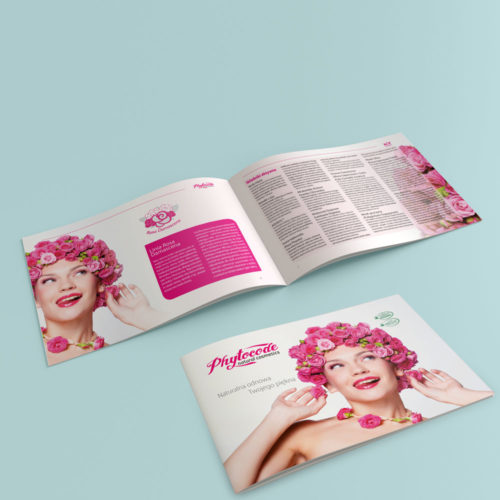 Projekt graficzny katalogu kosmetyków Phytocode_PL